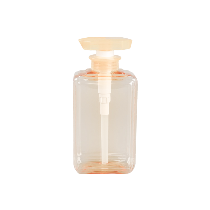 Transparent PET push bottle