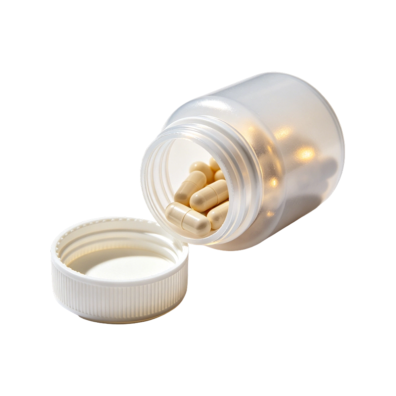 100ml 150ml HDPE Vitamin Tablets Nutraceutical Round Capsule Bottle